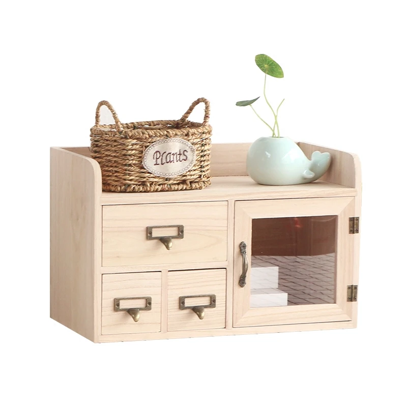 Креативный Рабочий стол из цельного дерева приемная коробка ящик-тип приемный