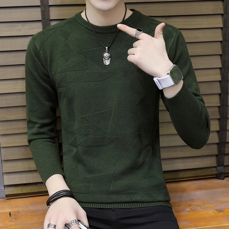 

2019New style Fashion male autumn slim fit Casual knit sweater/Men's High quality v-neck Sweater with long sleeve Men clothing