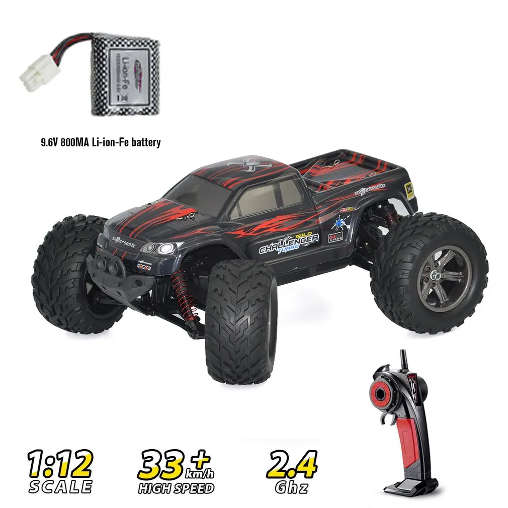 9115 1:12 RC автомобиль 4WD вождение автомобиля щеткой моторы привод Bigfoot автомобиль пульт дистанционного управления модель автомобиля внедорожник игрушка