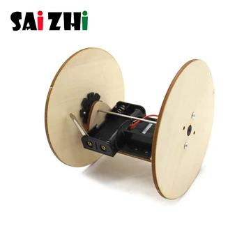 

Saizhi Science Technology Small Production DIY Kids Handmade Creative Invention Physics Invention Toy Two-Wheelers Balan Kits