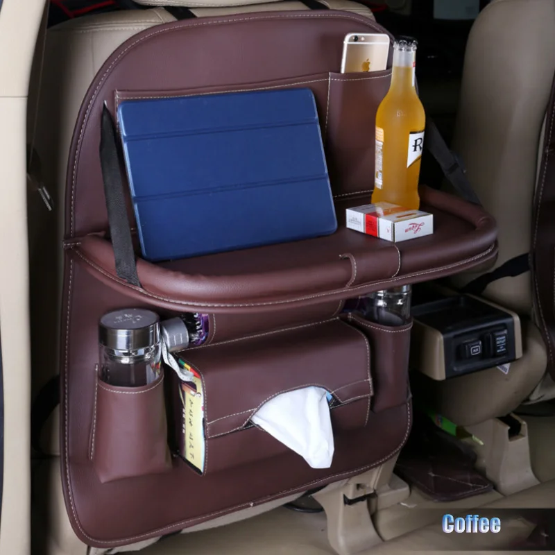 Автомобильный органайзер car backseat Organizer коричневый