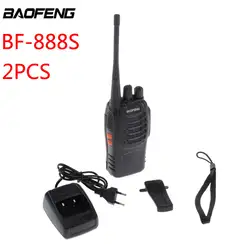 2 шт. Baofeng BF-888S портативная Портативная радиостанция BF888s рация UHF/VHF 5 Вт BF 888S Comunicador передатчик приемопередатчик