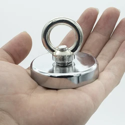 D20-D48 Super Strong Neodymium Magnet Pot Fishing Salvage Magnets Hooks Round Powerful Magnetic Hook Sea Fishing Magnet Searcher