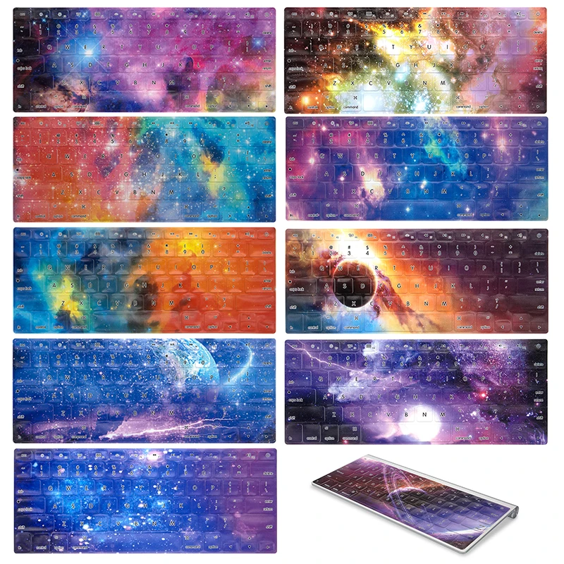 Чехол для клавиатуры Starry Sky для Macbook Pro 13 15 Air 13 Mac 13 Аксессуары Силиконовая клавиатура для кожи США/ЕС Версия для A1278 A1286