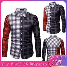 ISHOWTIENDA, мужские повседневные рубашки, классические мужские рубашки, мужские рубашки с длинным рукавом