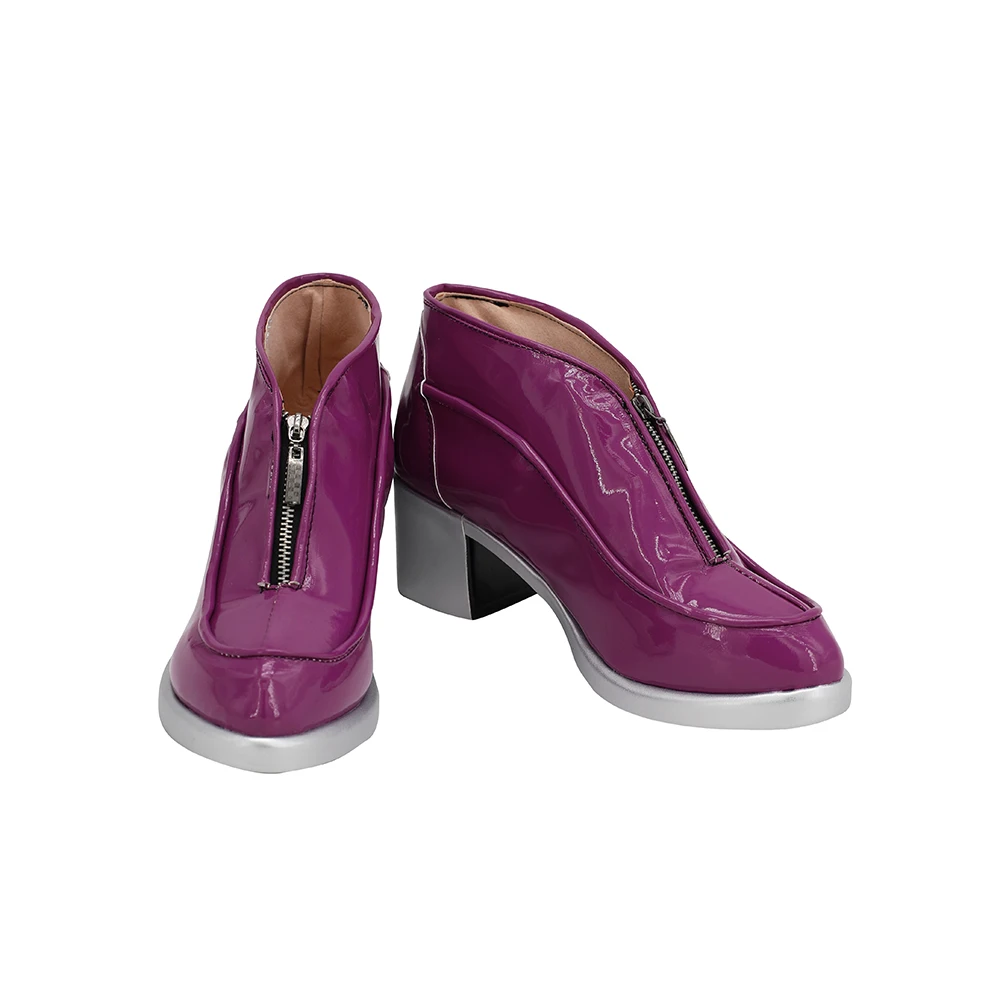 JoJo's Bizarre Adventure Giorno Giovanna Cosplay Shoes Purple Boots Custom Made (2)