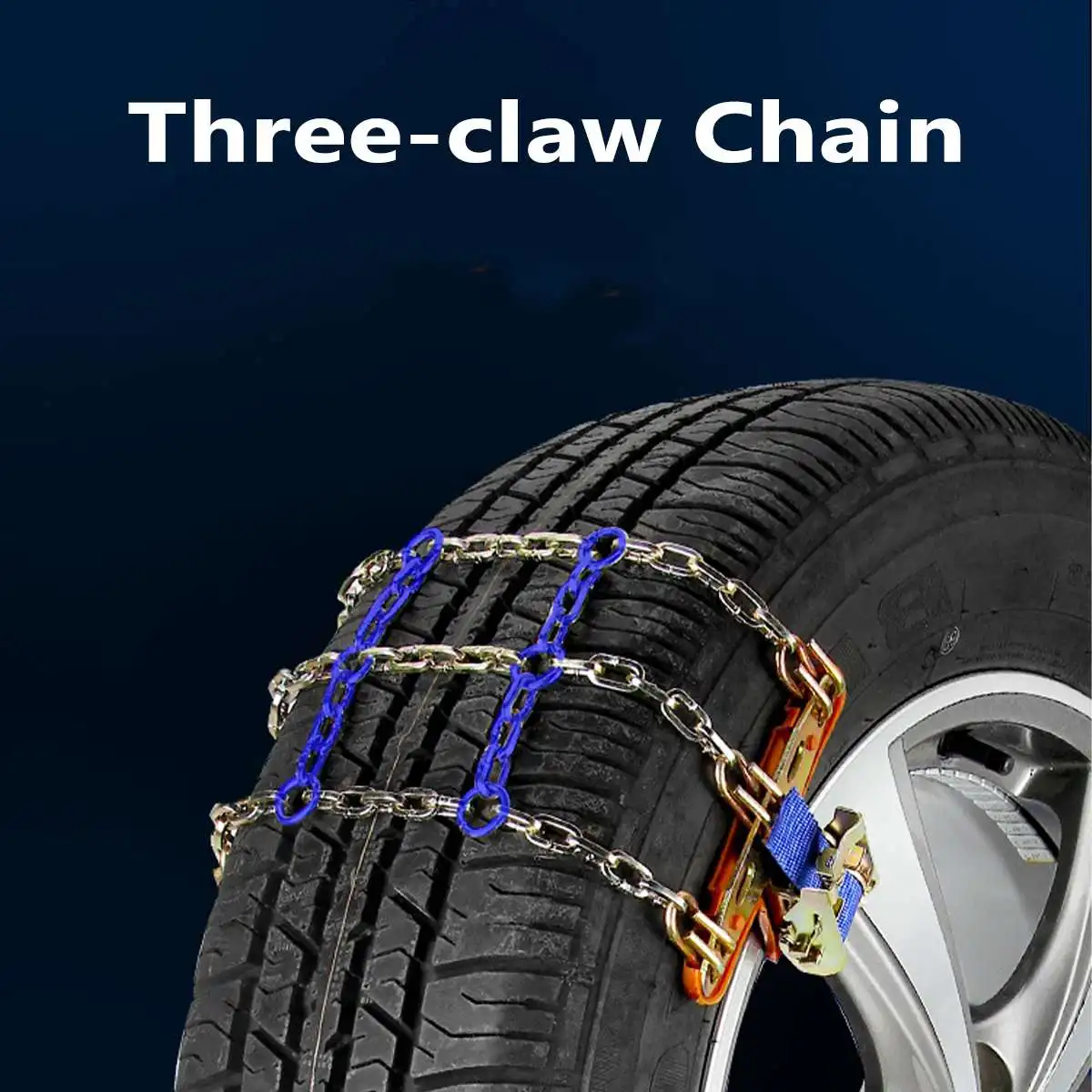 Профессиональные 3 цепи дизайн баланса противоскользящие цепи износостойкие стальные автомобильные цепи снега для льда/снега/грязи дорожный безопасный для вождения
