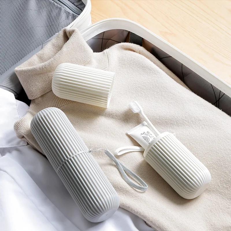 

Portable Toothbrush Toothpaste Storage Box Tooth Brushes Holder Mouthwash Cups For Travel