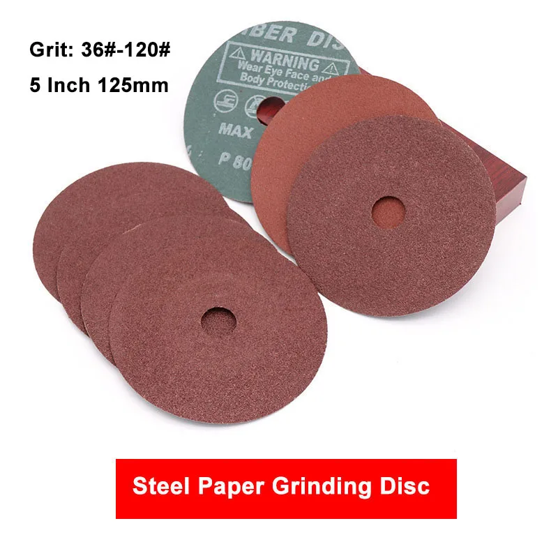 4 Inch 5 125mm Steel Grinding Pads Angle Sandpaper Polishing Discs 36-120 Grit Paper Disc | Инструменты