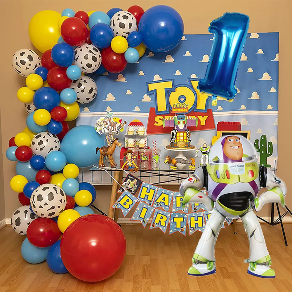 Toy Story Birthday Party Balloons Arch Cow Pattern Printed Latex for Baby Shower Kids Photography Backdrop Decoration | Дом и сад