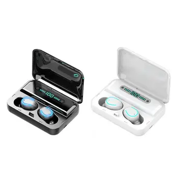 

Mini Earphone Bluetooth 5.0 F9-5 TWS True Wireless Bluetooth Earphone LED Display Breathing Light2000mAh Power Bank Headset