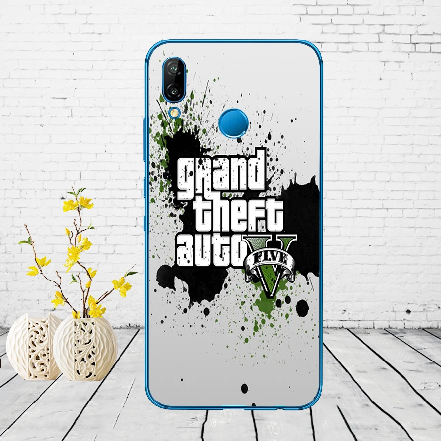 3 33DD Grand Theft Auto GTA V Мягкий силиконовый чехол для Huawei P9 P10 P20 P30 Lite mate 10 20 PRO lite p smart чехол - Цвет: 3