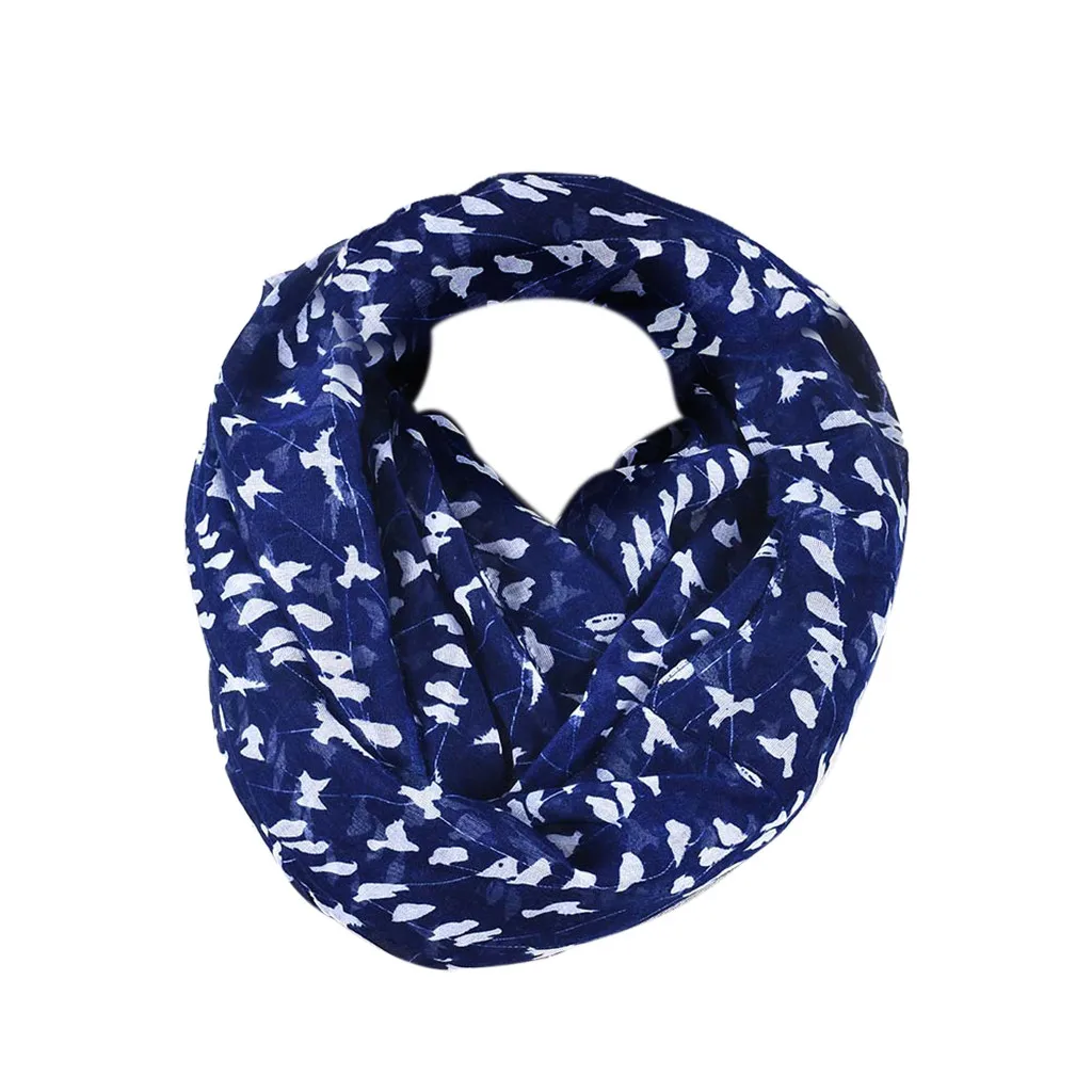 Blue 1 Осень Зима женский длинный мягкий шарф шаль вуаль шарфы Модные градиентные бандана для женщин Новое поступление - Цвет: Blue 1