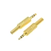 1pc Gold Replacement 3.5mm 2 Pole Male Repair Headphones Audio Jack Plug Connector Soldering For Most Earphone Jack ► Photo 3/5