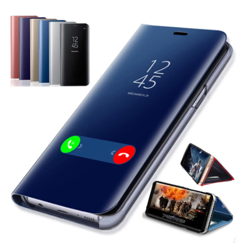 

Smart Mirror Flip Case For LG K50S Luxury Clear View PU Leather Cover LG K50S Smart View Case for LG K50S