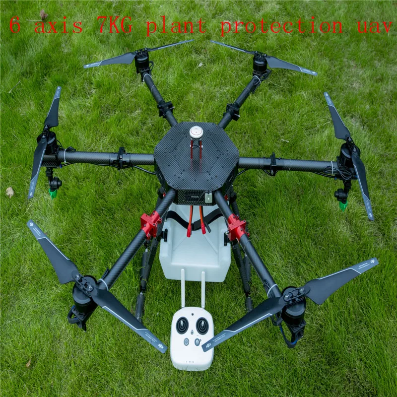 6 axis 7 кг сельскохозяйственная защита Дрон многоосевой сельскохозяйственная защита БПЛА для посыпания пестицидов RTF
