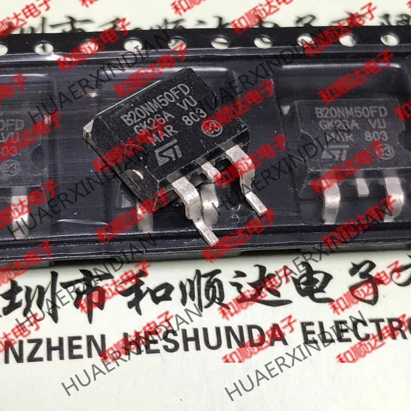 5 шт., новые оригинальные кнопки B20NM50FD STB20NM50FD-263 500V 20A на