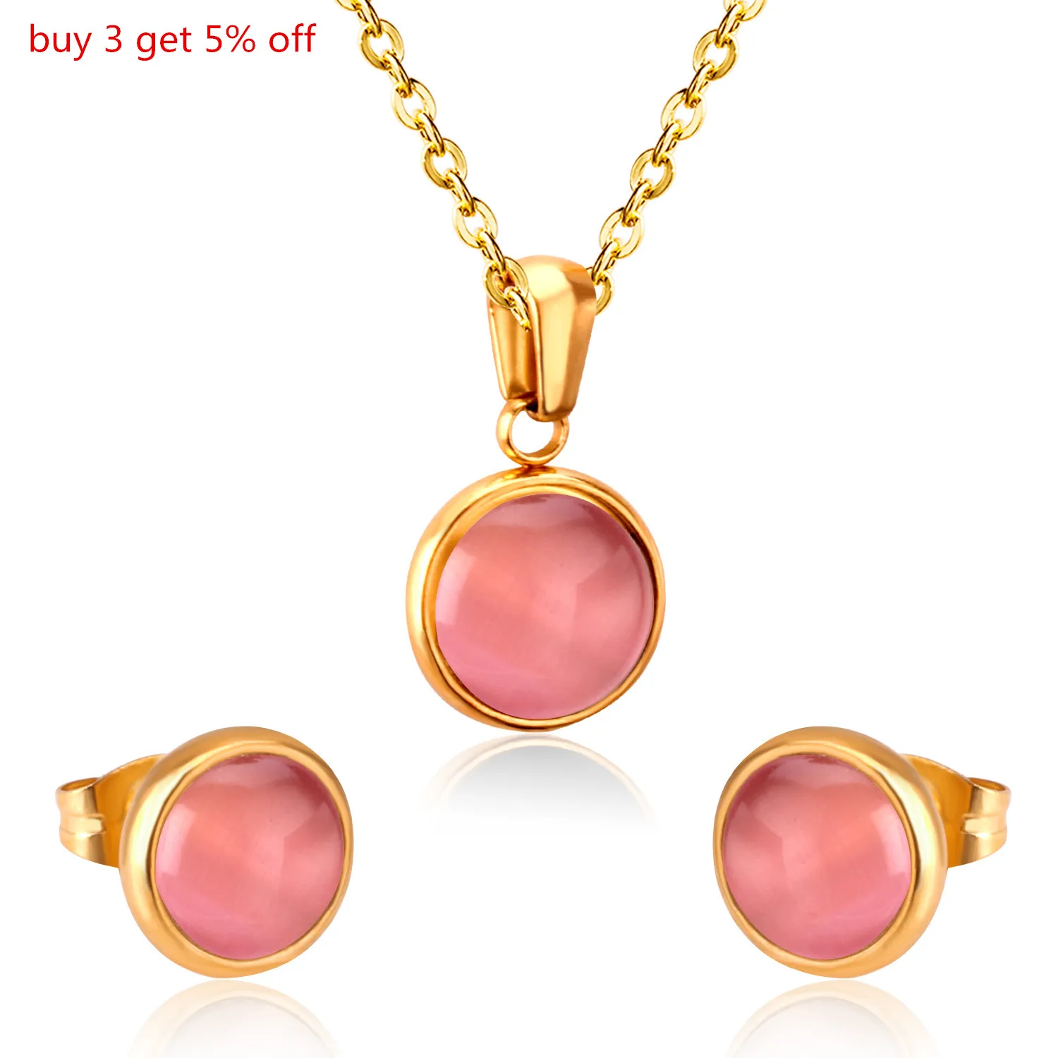 LUXUKISSKIDS Opal Shell Dubai Wedding Bridal Christmas Jewelry Sets Pendant Necklace Earring Women Gold Indian Jewellery Set