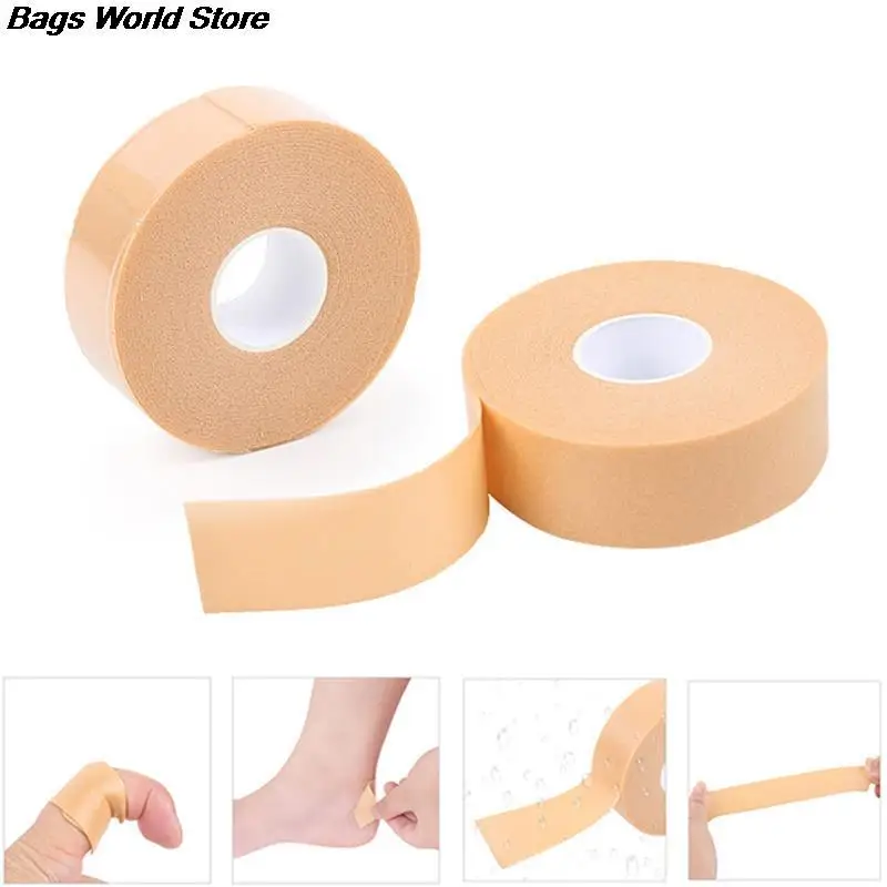 

1roll Multi-functional Bandage Rubber Plaster Tape Self-adhesive Elastic Wrap Anti-wear Waterproof Heel Sticker Foot Pad