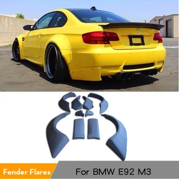 

10PCS/SET Wide Body Big Fender Flares Wheel Well Arch Huge Covers Fit For BMW E92 M3 2008 - 2012 Car Styling
