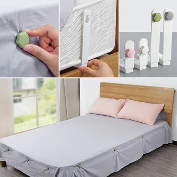 

4-piece bed sheet clip anti-skid fixer four corners safety, no needle, anti-skid, anti running, no trace clip by household clip