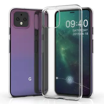 

100pcs/lot For Google Pixel 4 Anti-fingerprint Ultra Thin Full Clear TPU Case For Google Pixel 4