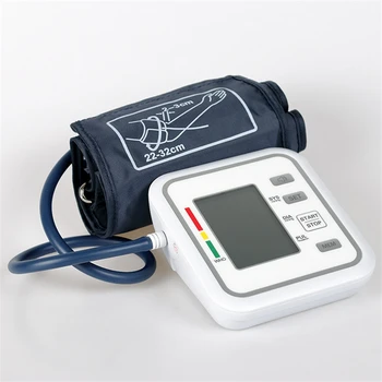 

Digital Upper Arm Sphygmomanometer Digital Blood Pressure & Heart Rate Pulse Monitors BP Machine with LCD Display and Voice