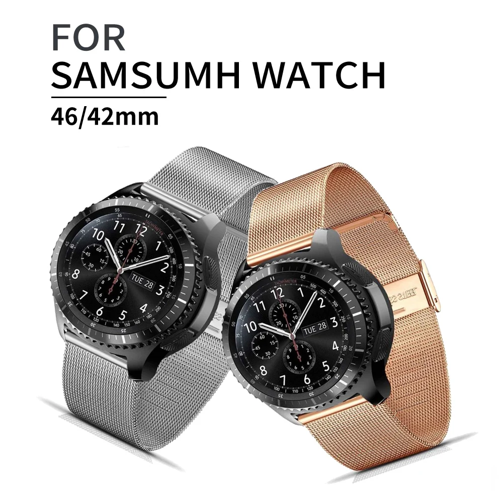 

Браслет-цепочка из нержавеющей стали для Samsung Galaxy Watch 46 мм 42 мм Gear S3 Frontier