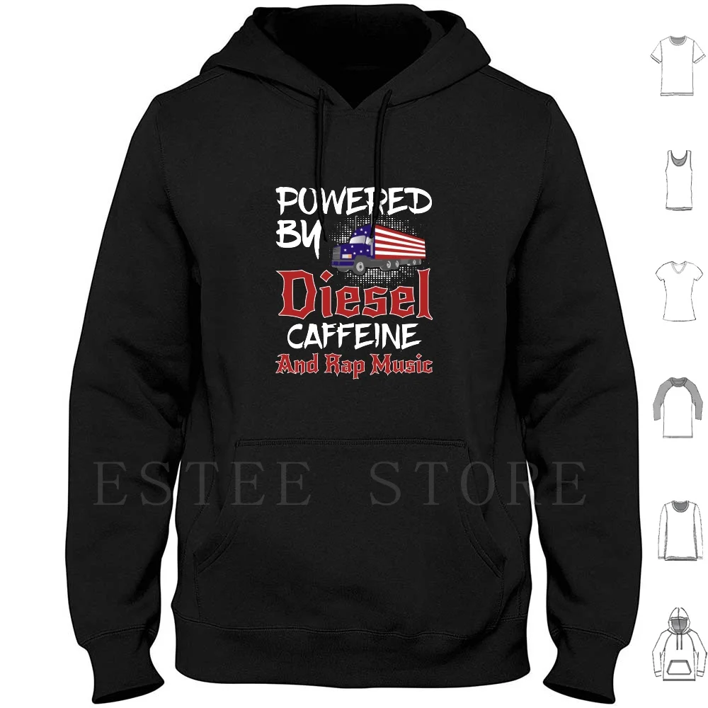 Divertente Camionista Camicia Invecchiata Felpa Con Cappuccio Manica Lunga Camionista Camionista Conducente Bandiera Americana Bandiera Americana Hip 