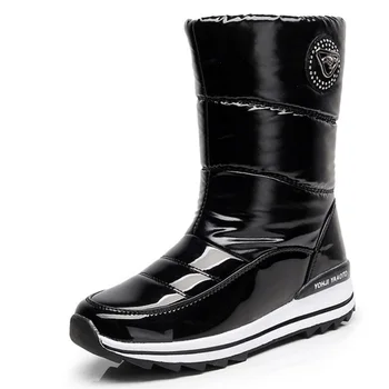 

Waterproof snow Down boots girls winter boats velvet women's shoes 2020 new arrival female footwear