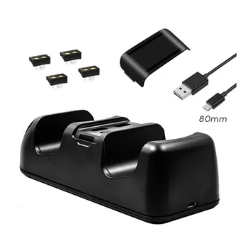 

For PS4 Wireless Controller Dual-seat Charger With LED Lights PS4 Slim / Pro Universal Game Controller Dual Charger