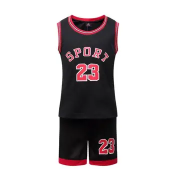 

2Pcs Kids Basketball Jerseys Suit Boys Teenagers College basketballs Uniforms Sport Kit Shirts Shorts Set Boy Training Clothes