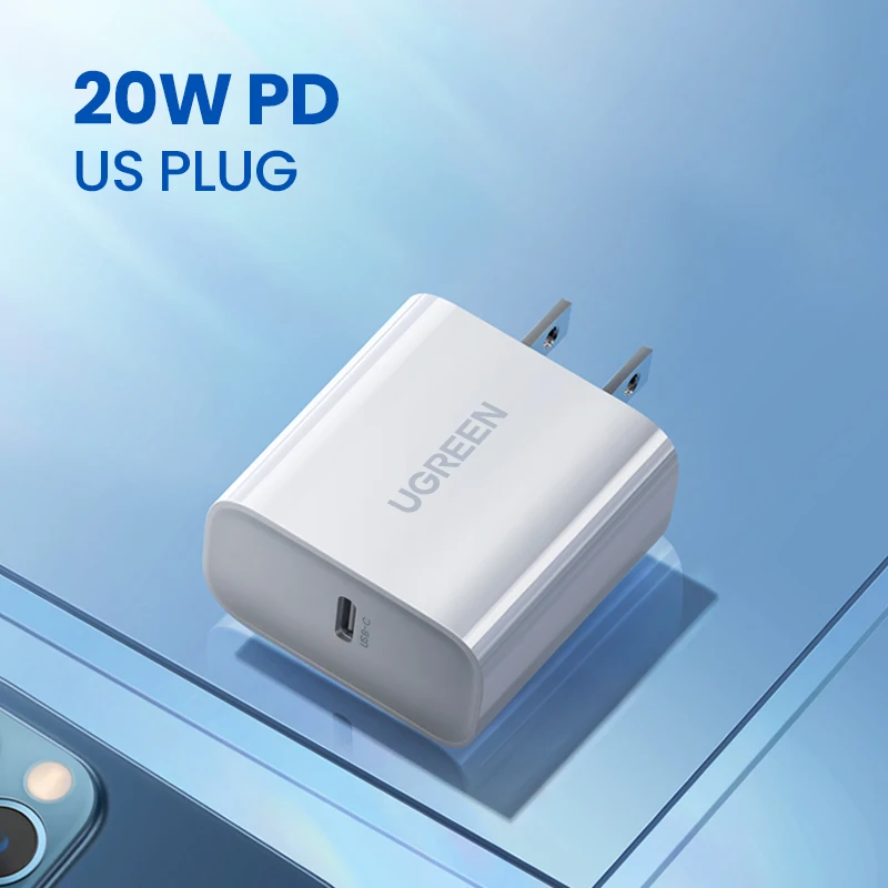 UGREEN PD20W USB Charger for iPhone 12 Pro 11 X 8 USB C Fast Charger Quick Charge 4.0 3.0 for Xiaomi Huawei Phone PD Charger 65w charger usb c Chargers