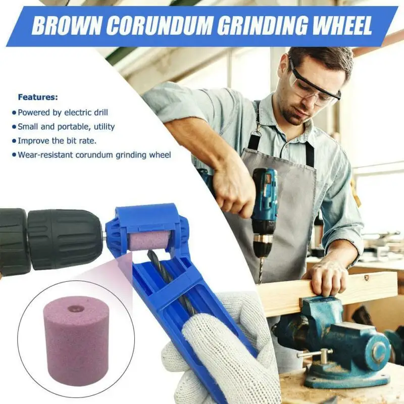 

Grinding Corundum Wheel 27*25*25mm Parts Spare Tools Equipment Portable Drill Bit Sharpener for portable Drill Bits Hand Tools