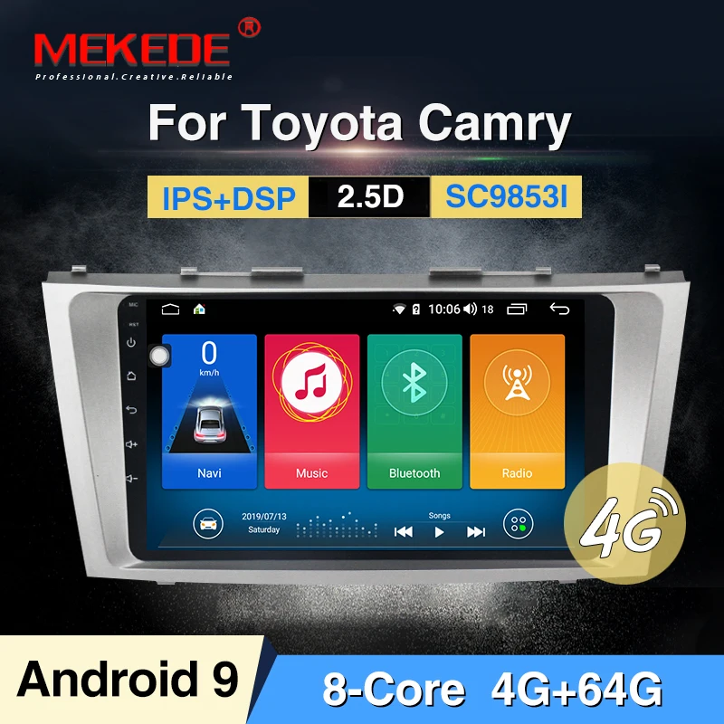 MEKEDE для Toyota Camry 7 40 50 2006-2011 Автомобильный Радио Мультимедиа Видео плеер навигация