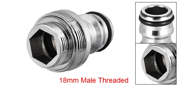 M18(1pcs) Uxcell 1/2 шт. латунный садовый шланг Быстрый соединительная насадка трубы адаптер 16-28 мм с наружной резьбой для стиральные машины бытовые и т. д - Цвет: M18(1pcs)