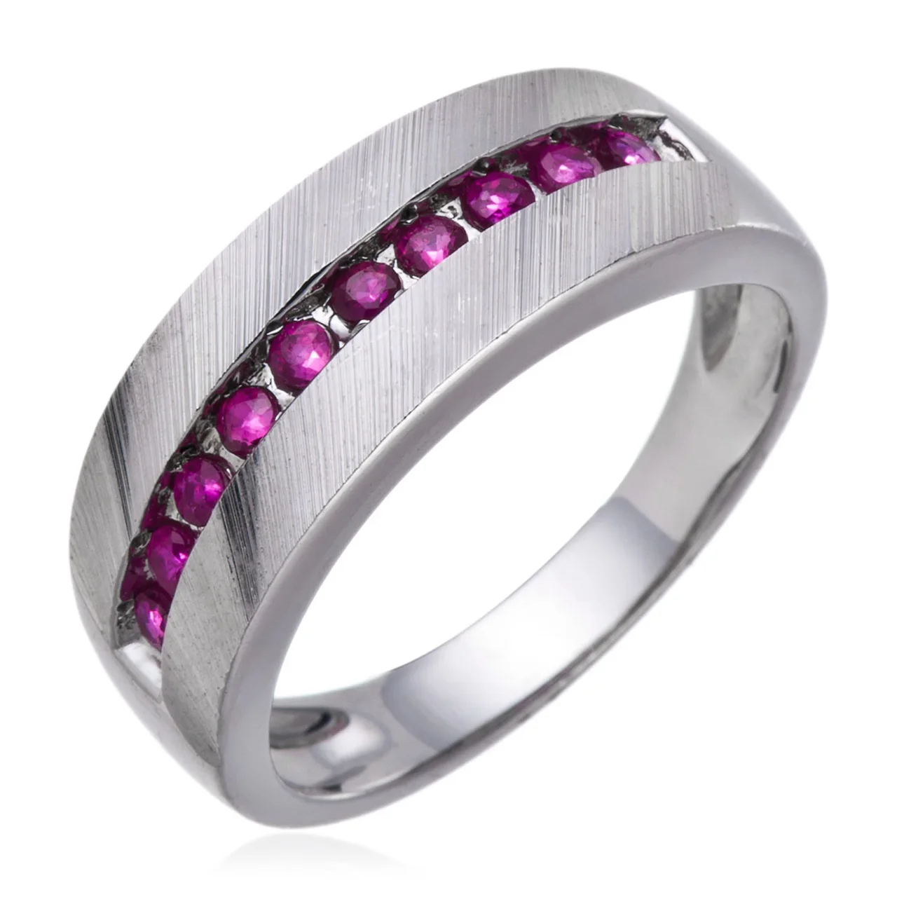 

Кольцо GESIDE из стерлингового серебра с рубином и родиевым покрытием, обручальное кольцо с изящным камнем в стиле панк