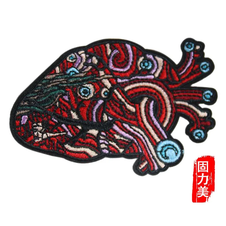 5pc organ heart embroidery ironing on patch | Дом и сад