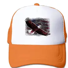 Унисекс американский флаг белоголового орла красный США Дальнобойщик бейсбольная бейсболка с сеточкой и регулируемым ремешком шляпа