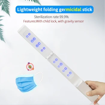 

16LED Portable UV Sterilizing Stick Disinfection Rod Handheld Germicidal Light for Home Sterilizer Disinfection Deodor
