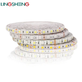 

12V RGB 300 LED strip light 5m 60LEDs/m 5050 SMDWhite Warm White Red Blue LED strip Waterproof Flexible Tape Rope Stripe
