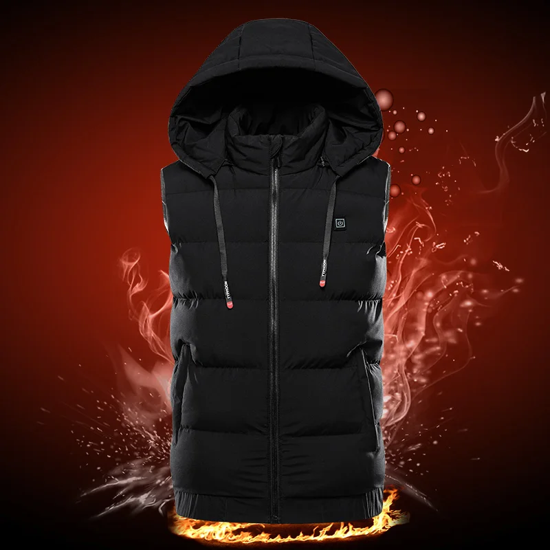 2023 New USB Korean Nine Zone Electric Heating Men'S And Women'S Coat Charging Belly Warm Back Cotton Waistcoat -4℉ two side heating women s usb gloves electric heating gloves charging gloves warm gloves