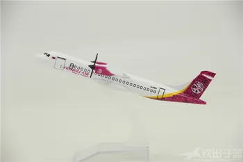 

14cm Airplane Model ATR72-600 Mongolian Hun Air Propeller Aircraft Model Decoration Alloy Toys for Children Adults Diecast 1:400