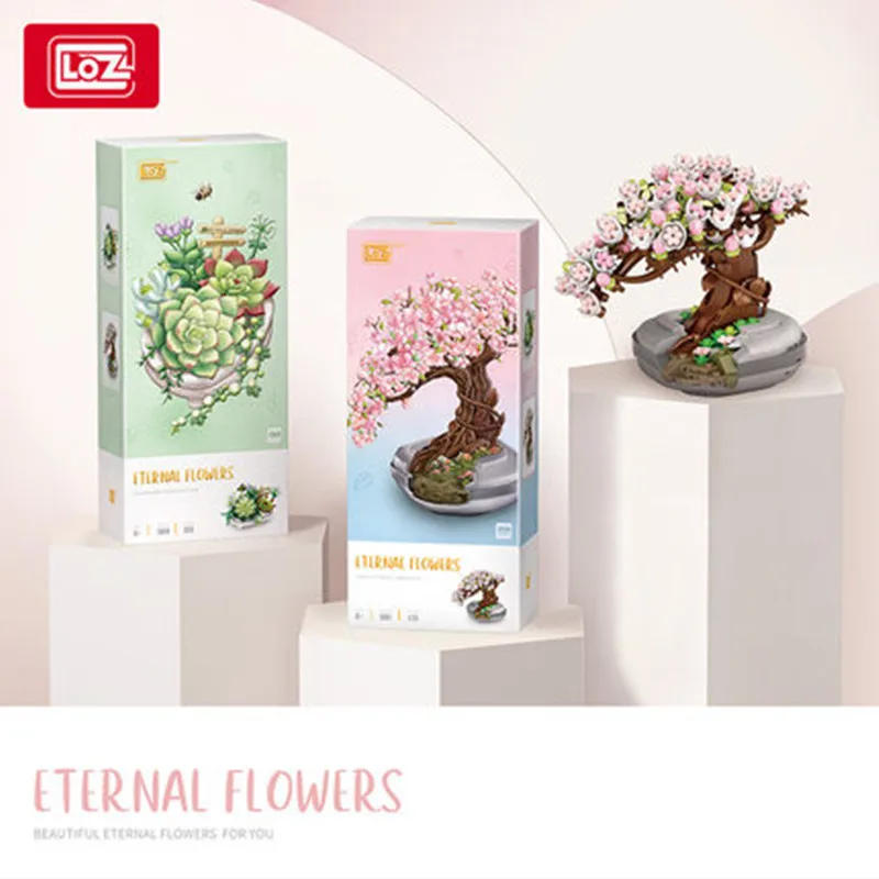 LOZ Flowers DIY decoration blocks Home decoration Model Building Blocks toys Assembly Toy 1661 for Children Adult building blocks,construction blocks,anime block toys