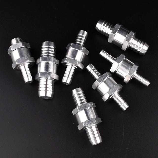 1Pc 6/8/10/12/11/16 Mm Alumínium Ötvözet Üzemanyag Nem Visszatérő Szelep Egyirányú Illeszkedésű Porlasztó Az Autó Motorkerékpárokhoz Pagoda Csatlakozóhoz - Image 3