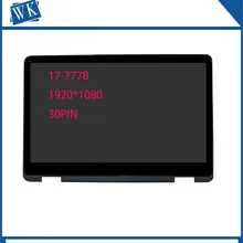 Dla Dell inspiron 17 7778 17.3 montaż ekranu dotykowego LCD laptopa z ramą + tablica sterująca 1920X1080