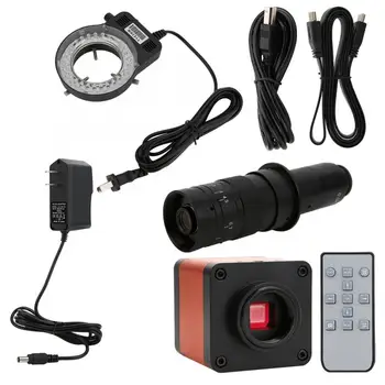 

48MP High Definition USB Dual Output Industrial Microscope Camera with 180X Lens 56LED Light Stereo Microscope