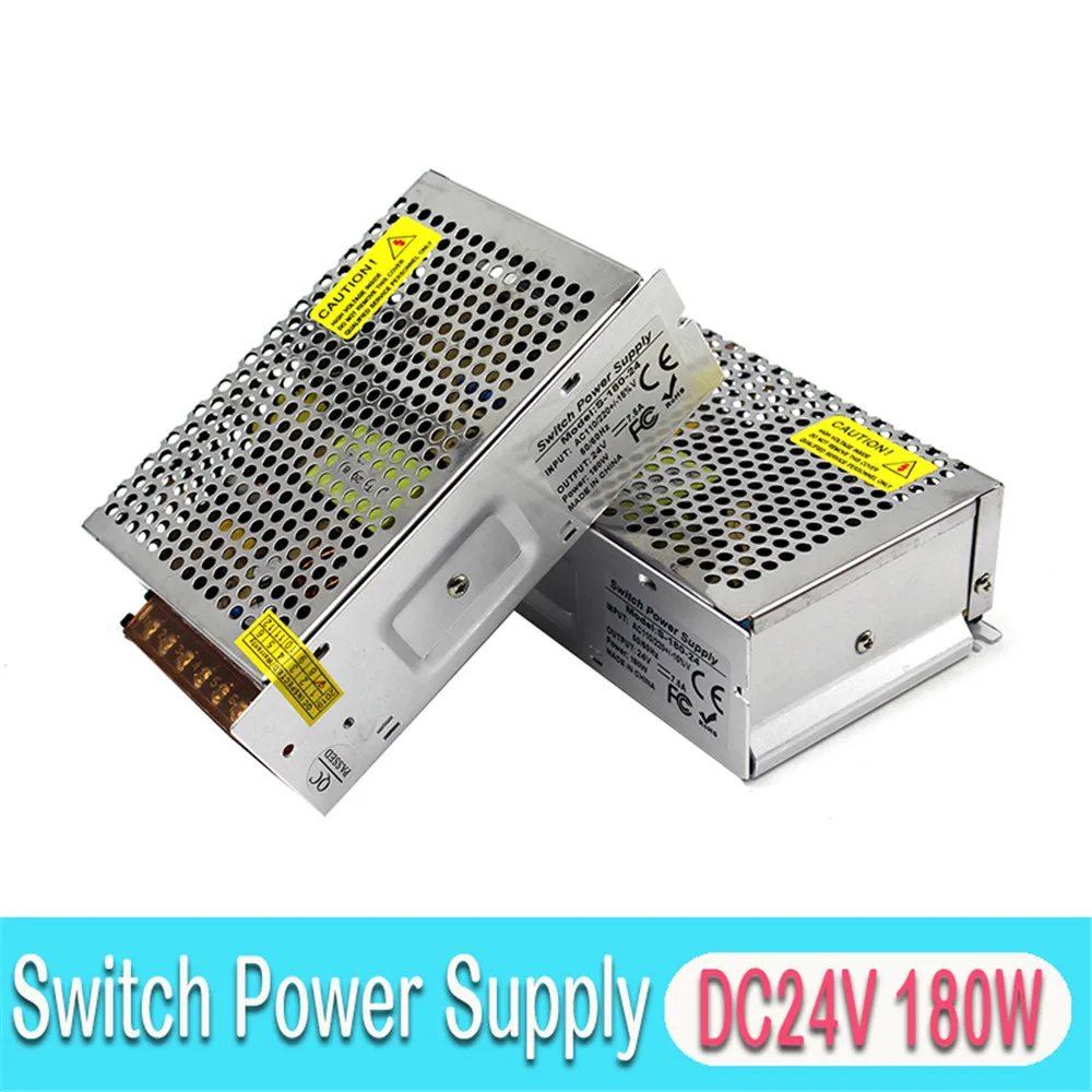 

24V 180w Constant voltage Swithing Power Supply Adapter dc24v SMPS for LED Strip Light CCTV Stepper MOTOR 3D Printer