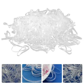 

1000Pcs Transparent Hair Rope Without Joint Simple Hair Tie Hair Accessory Hairband Rope Ponytail Holder For Girl Hair Decor