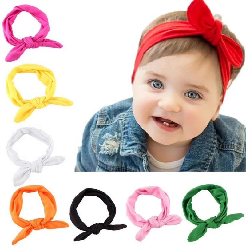 Kids Baby Girls Toddler Bowknot Flower Hair Band Head Wear Headband Headwarp 